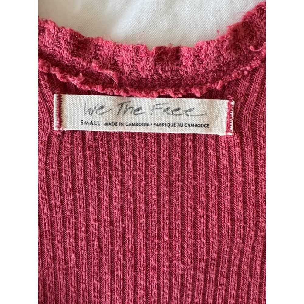 Free People New Love Rose Pink Flowy Swing Tank Top Small - Picture 7 of 9